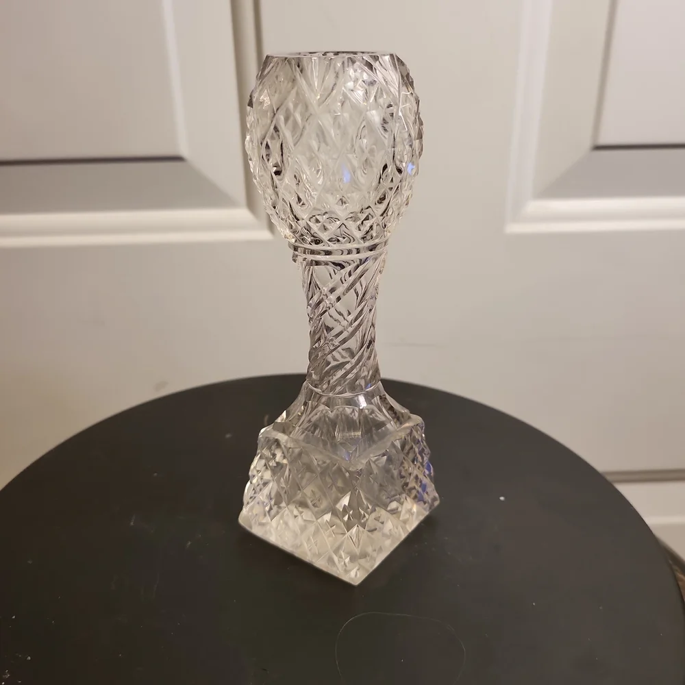 Antique Cut Crystal Bud Vase 6" - Picture 2 of 10